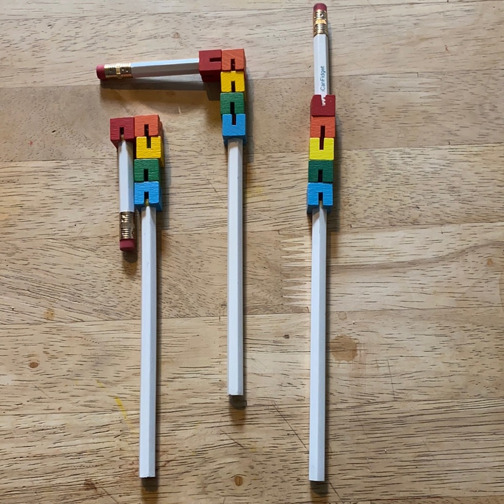 3 custom fidget pencils